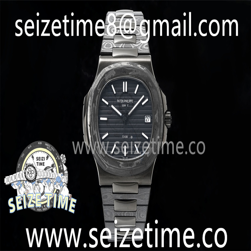 Nautilus 5711 DIW Carbon DIWF 1:1 Best Edition Black Textured Dial on Carbon/PVD Bracelet 324CS