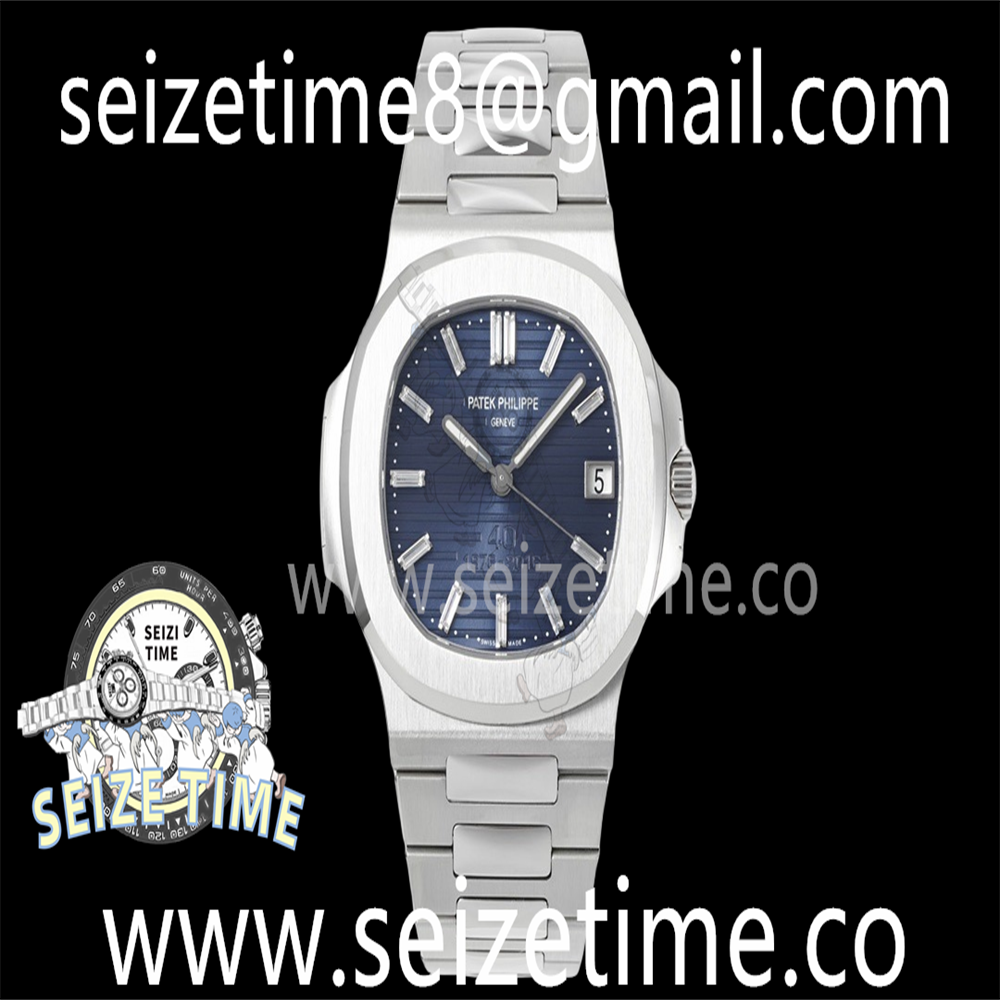 Nautilus 5711 3KF 1:1 Best Edition 40th Anniversary Blue Dial on SS Bracelet A324 V3