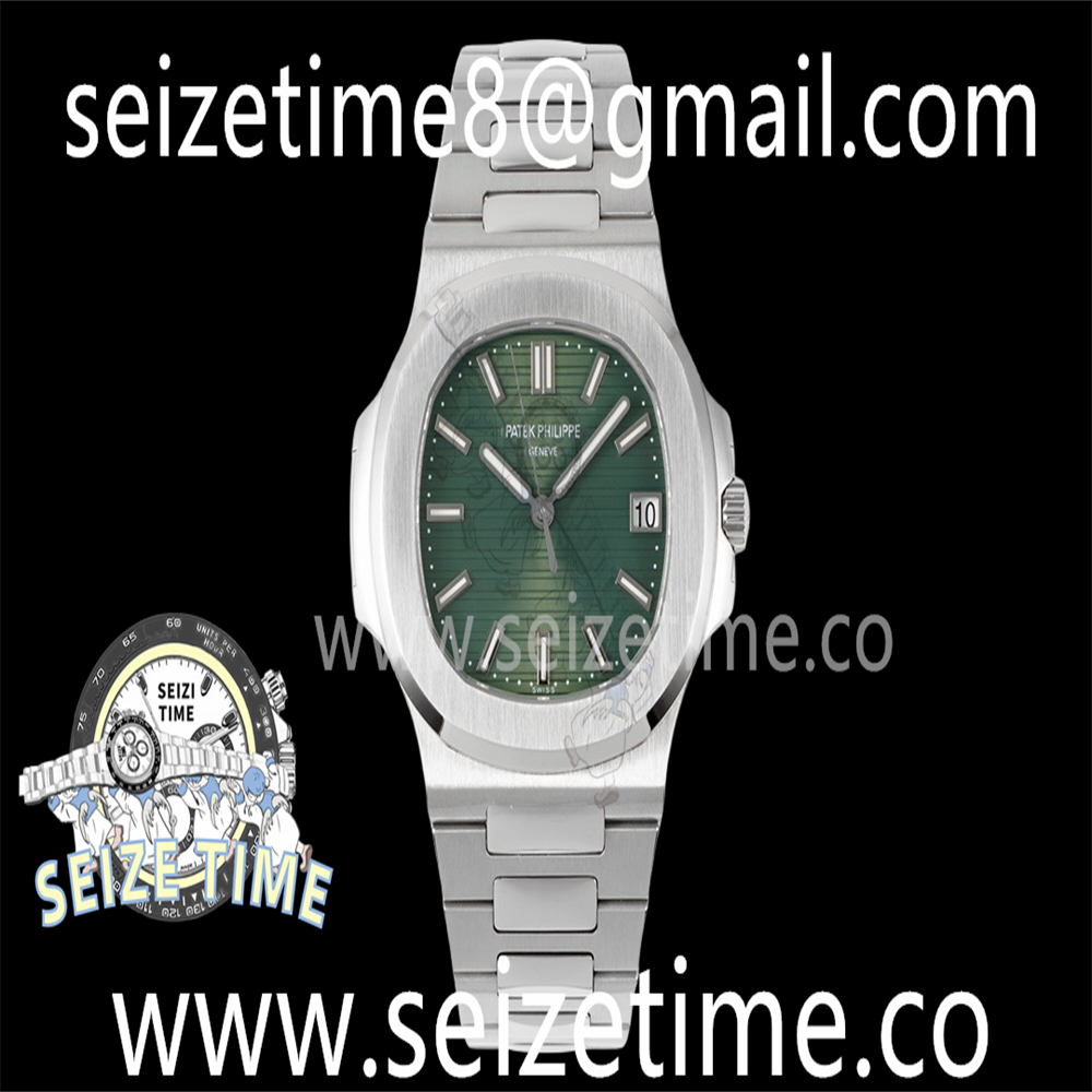 Nautilus 5711/1A PPF 1:1 Best Edition Green Textured Dial on SS Bracelet 324CS V4