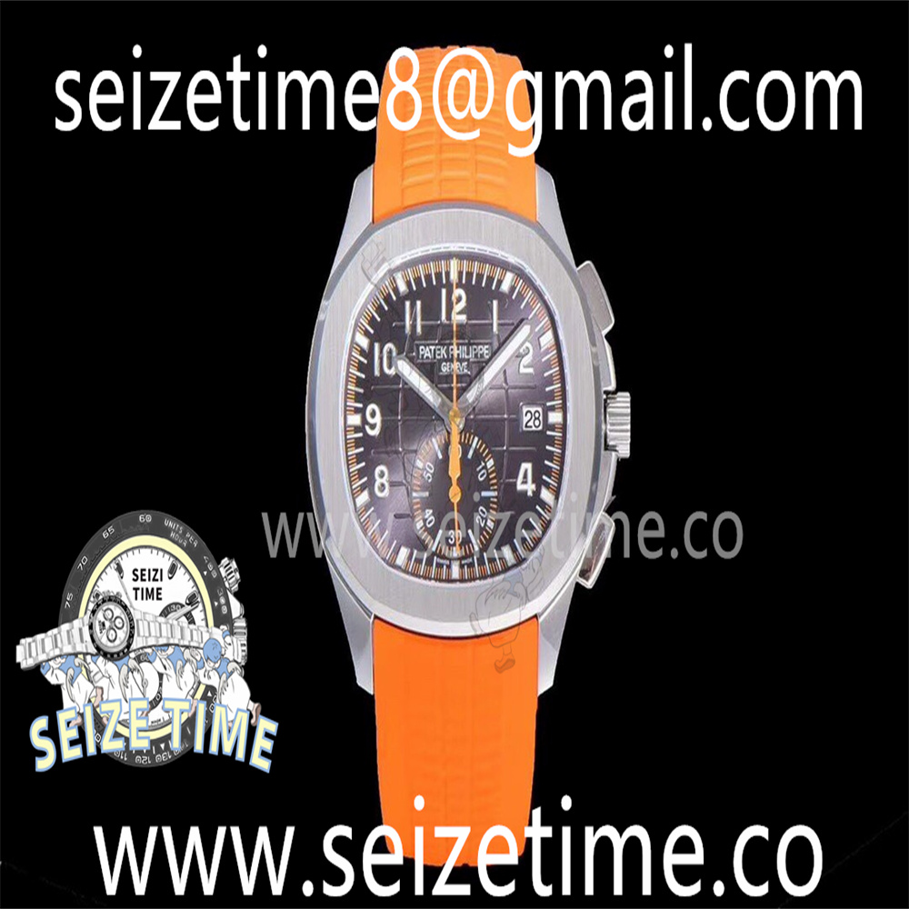 Aquanaut Chronograph 5968A SS Grey Dial on Rubber Strap YLF A7750