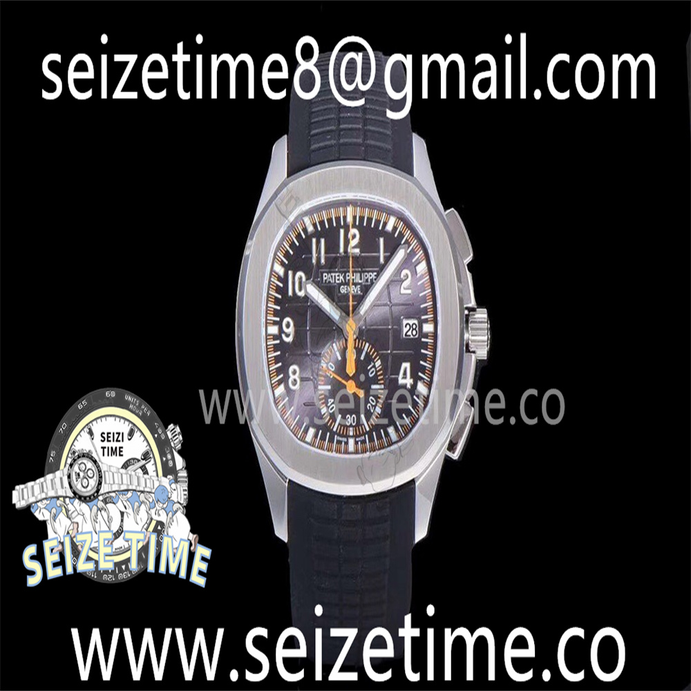 Aquanaut Chronograph 5968A SS Grey Dial on Rubber Strap YLF A7750