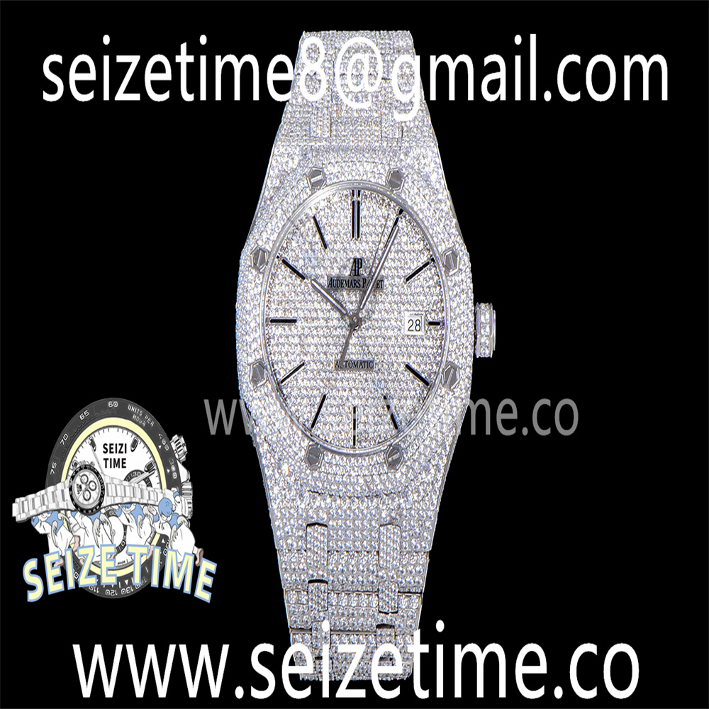 Royal Oak 41mm 15400 SS Diamond Bezel Diamond Dial on SS Bracelet MY9015