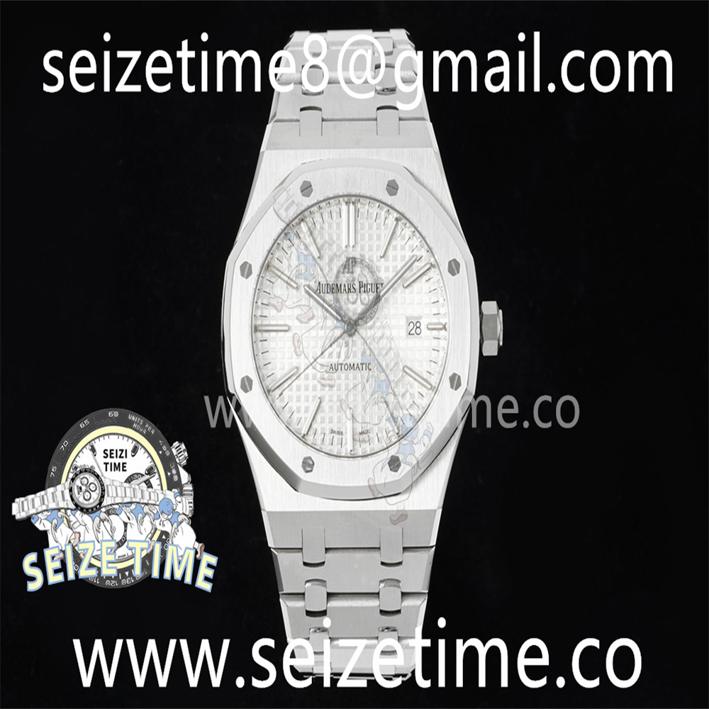 Royal Oak  41mm 15400 SS RSF 1:1 Best Edition White Dial on SS Bracelet A3120