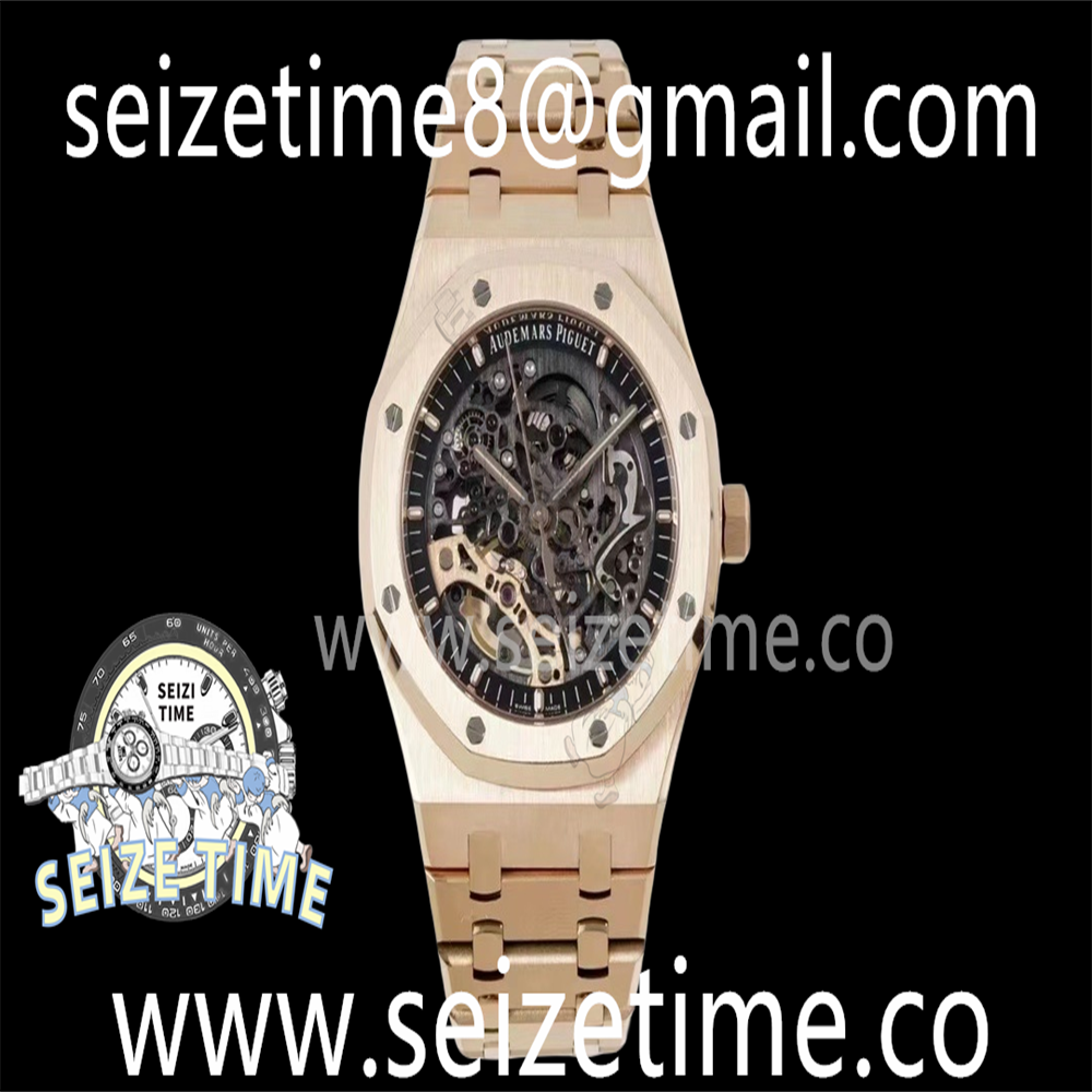 Royal Oak 41mm Openworked 15407 RG APSF 1:1 Best Edition on RG Bracelet A3132