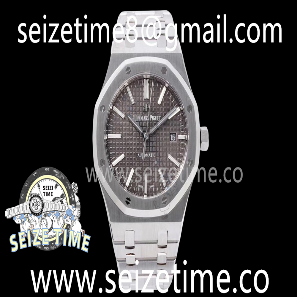 Royal Oak 41mm 15400 SS ZF 1:1 Best Edition Gray Textured Dial on SS Bracelet A3120 V2