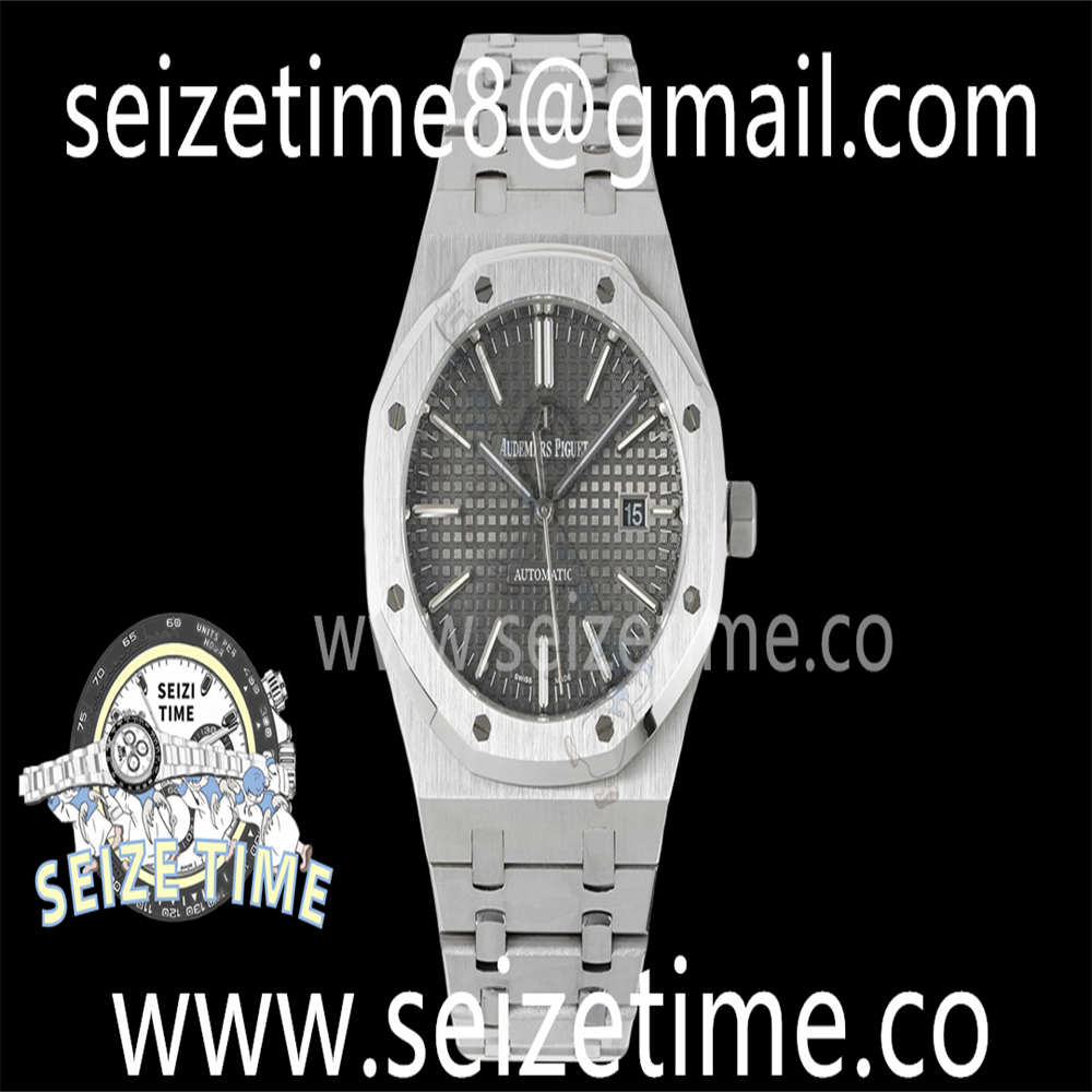 Royal Oak 41mm 15400 SS BF 1:1 Best Edition Gray Textured Dial on SS Bracelet SA3120 Super Clone