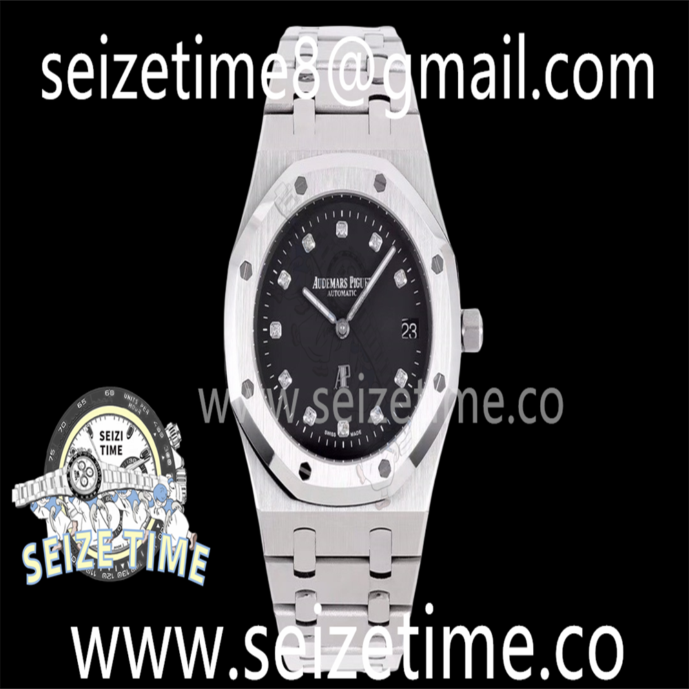 Royal Oak 39mm 15202 SS BF 1:1 Best Edition Black Dial on SS Bracelet A2121