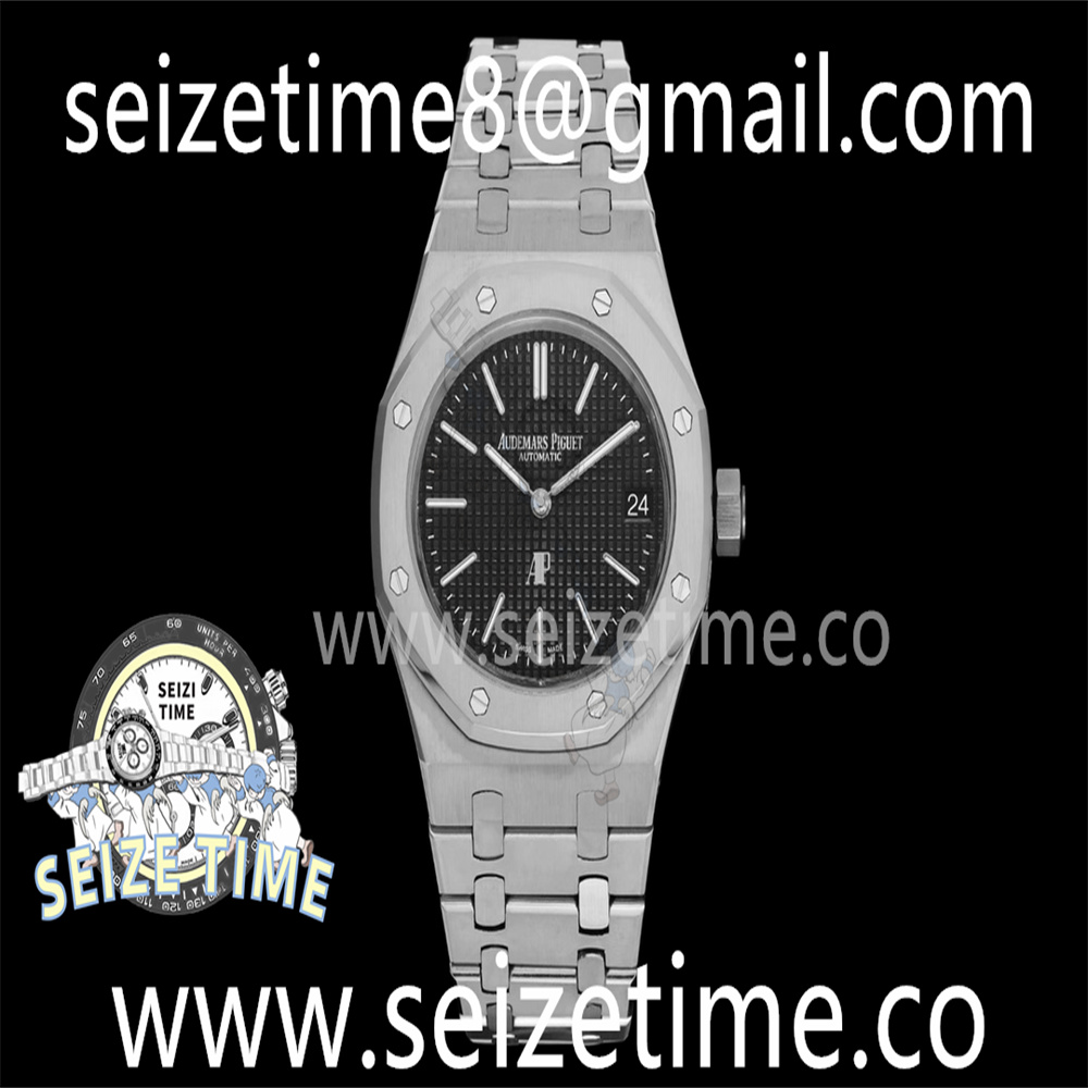 Royal Oak 39mm 15202 SS BF 1:1 Best Edition Black Dial on SS Bracelet A2121