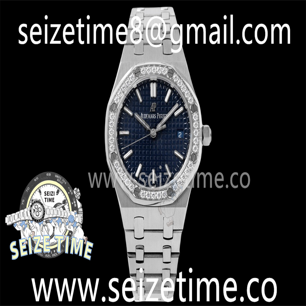 Royal Oak 34mm SS BF Best Edition Blue Dial Diamonds Bezel on SS Bracelet A5800