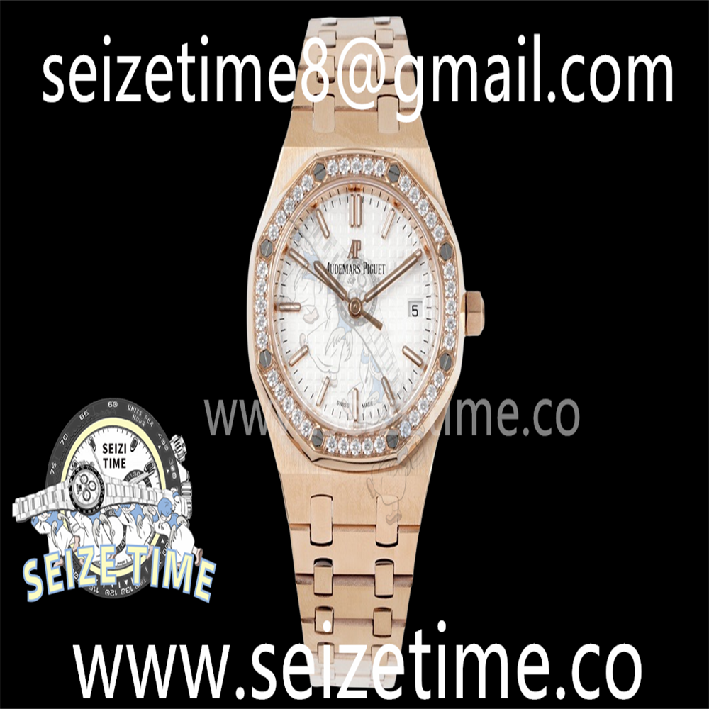Royal Oak 34mm RG BF Best Edition White Dial Diamonds Bezel on RG Bracelet A5800