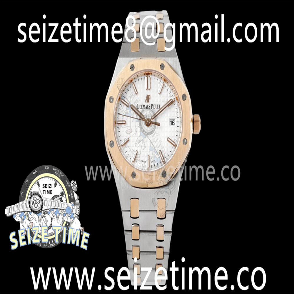 Royal Oak 34mm SS/RG BF Best Edition White Dial on SS/RG Bracelet A5800