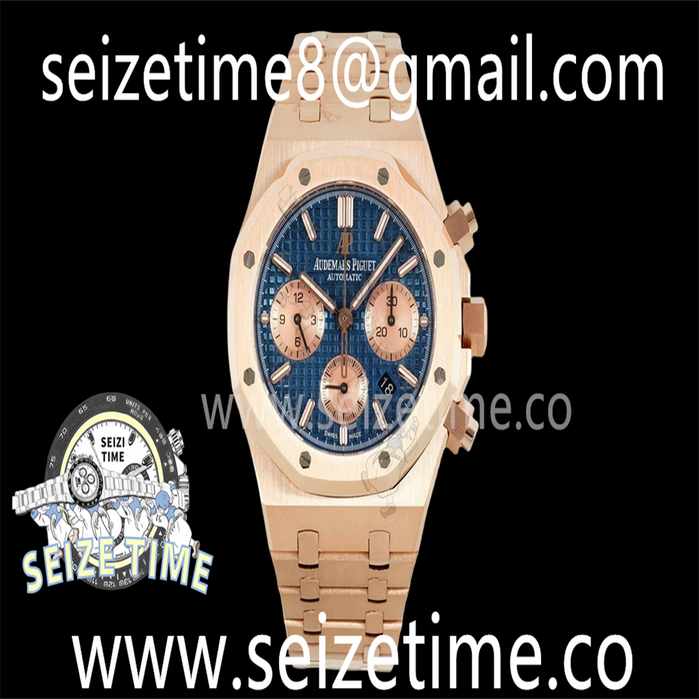 Royal Oak Chrono 26331 RG IPF 1:1 Best Edition Blue/RG Dial on RG Bracelet A7750