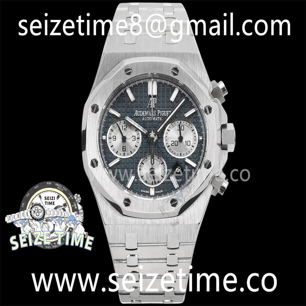 Royal Oak Chrono 26331 SS DBF 1:1 Best Edition Blue/White Dial on SS Bracelet A7750