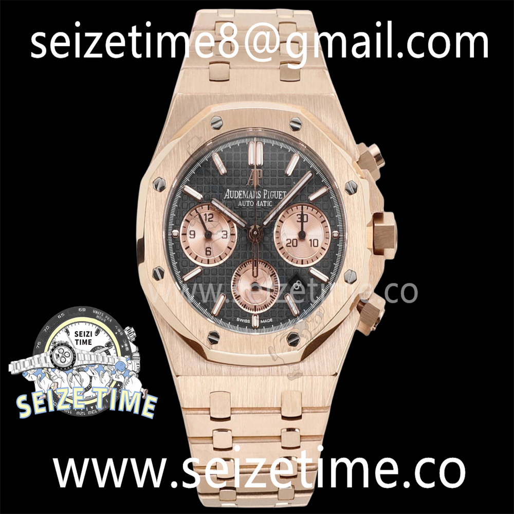 Royal Oak Chrono 26331ST RG DBF 1:1 Best Edition Black/Gold Dial on RG Bracelet A7750