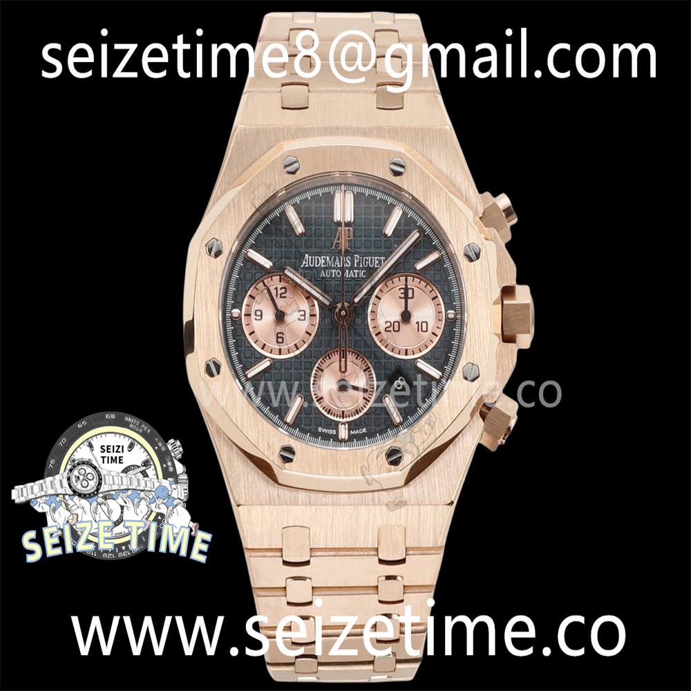 Royal Oak Chrono 26331 RG DBF 1:1 Best Edition Blue/RG Dial on RG Bracelet A7750