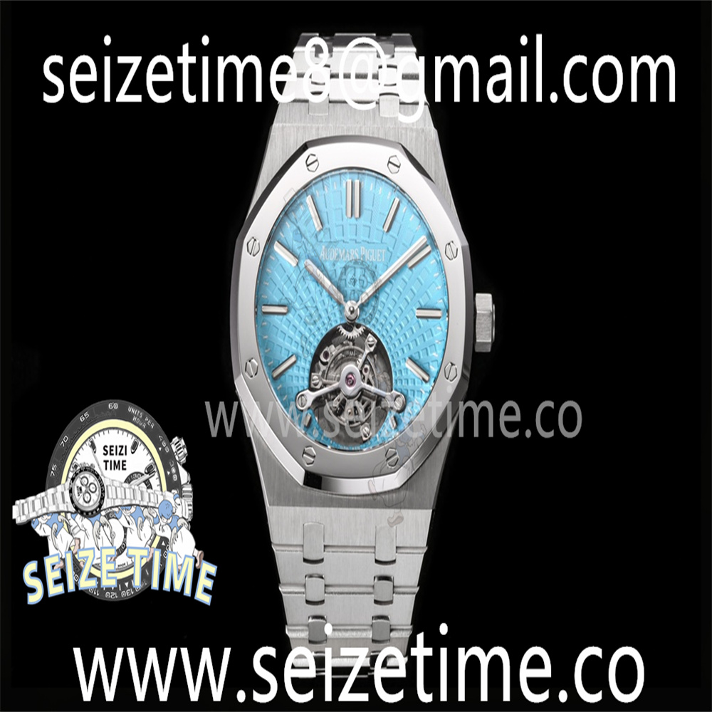 Royal Oak 41MM 26530 SS Tourbillon R8F 1:1 Best Edition Tiffany Blue Dial on SS Bracelet A2924