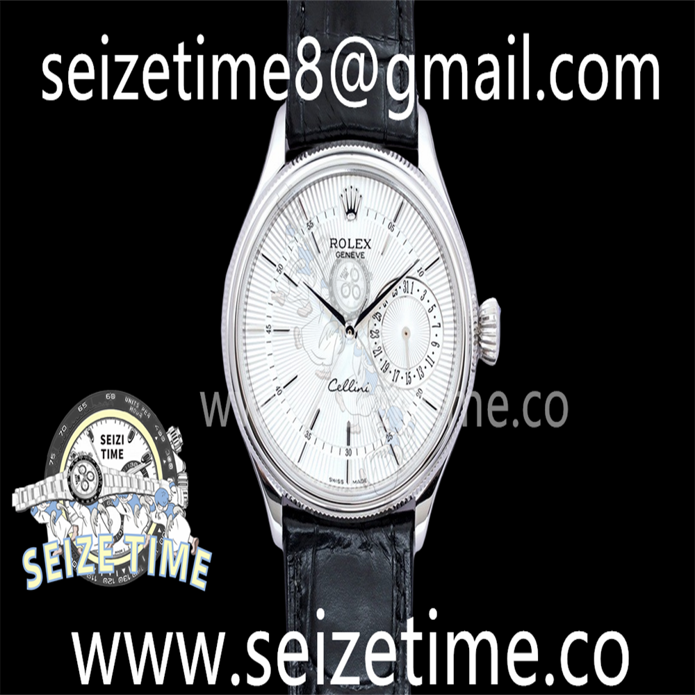 Cellini Date 50519 SS EWF 1:1 Best Edition White Dial on Leather Strap Asia 3165