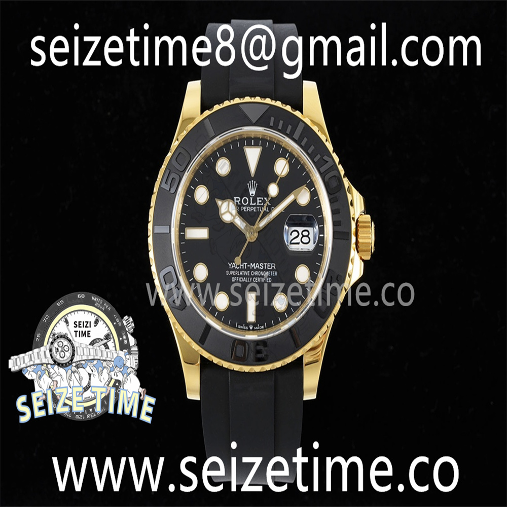 Yacht-Master 42mm 226658 VSF 1:1 Best Edition 3D Black Ceramic Bezel on Black Rubber Strap VS3235