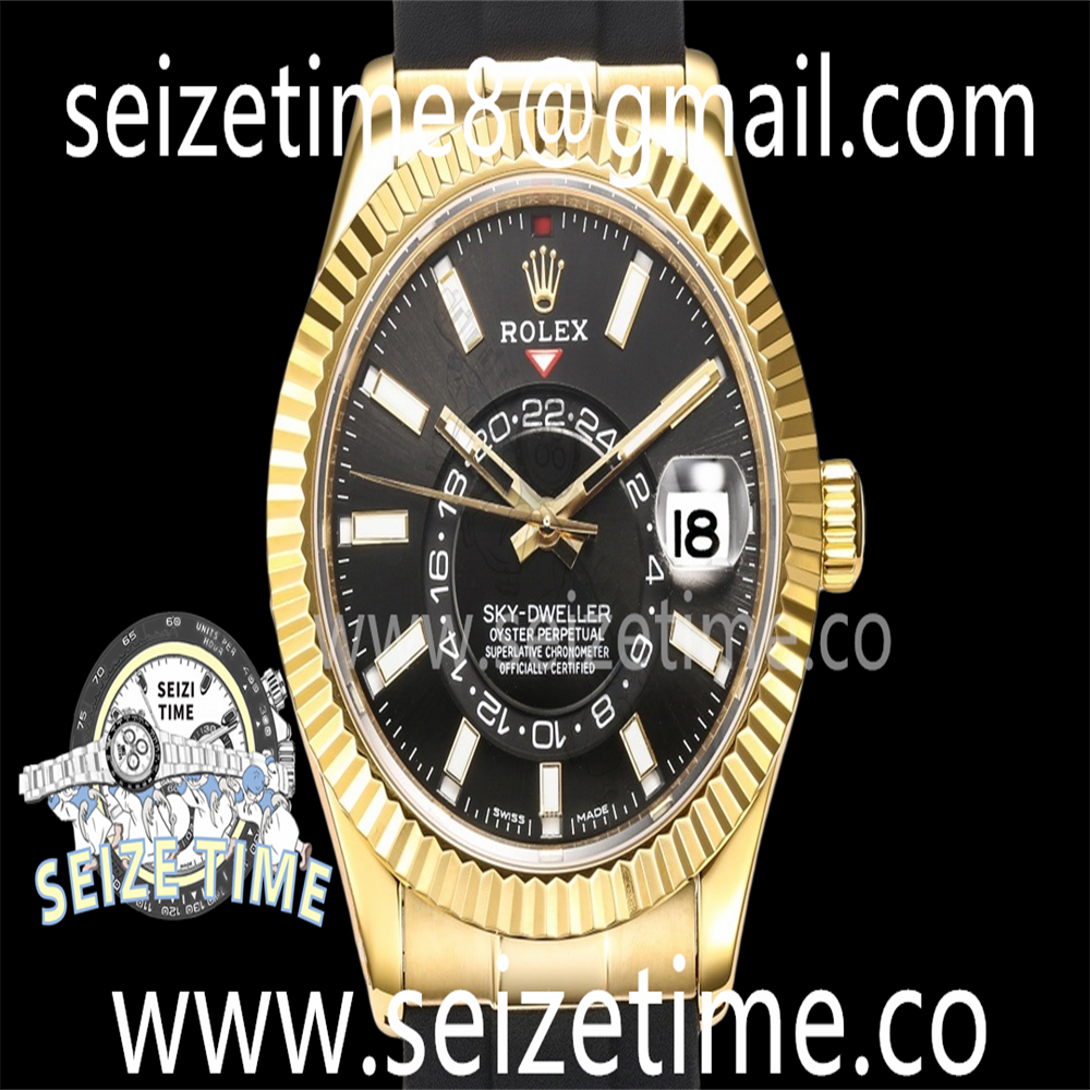 Skydweller YG Noob Best Edition Black Dial on Oysterflex Strap A23J