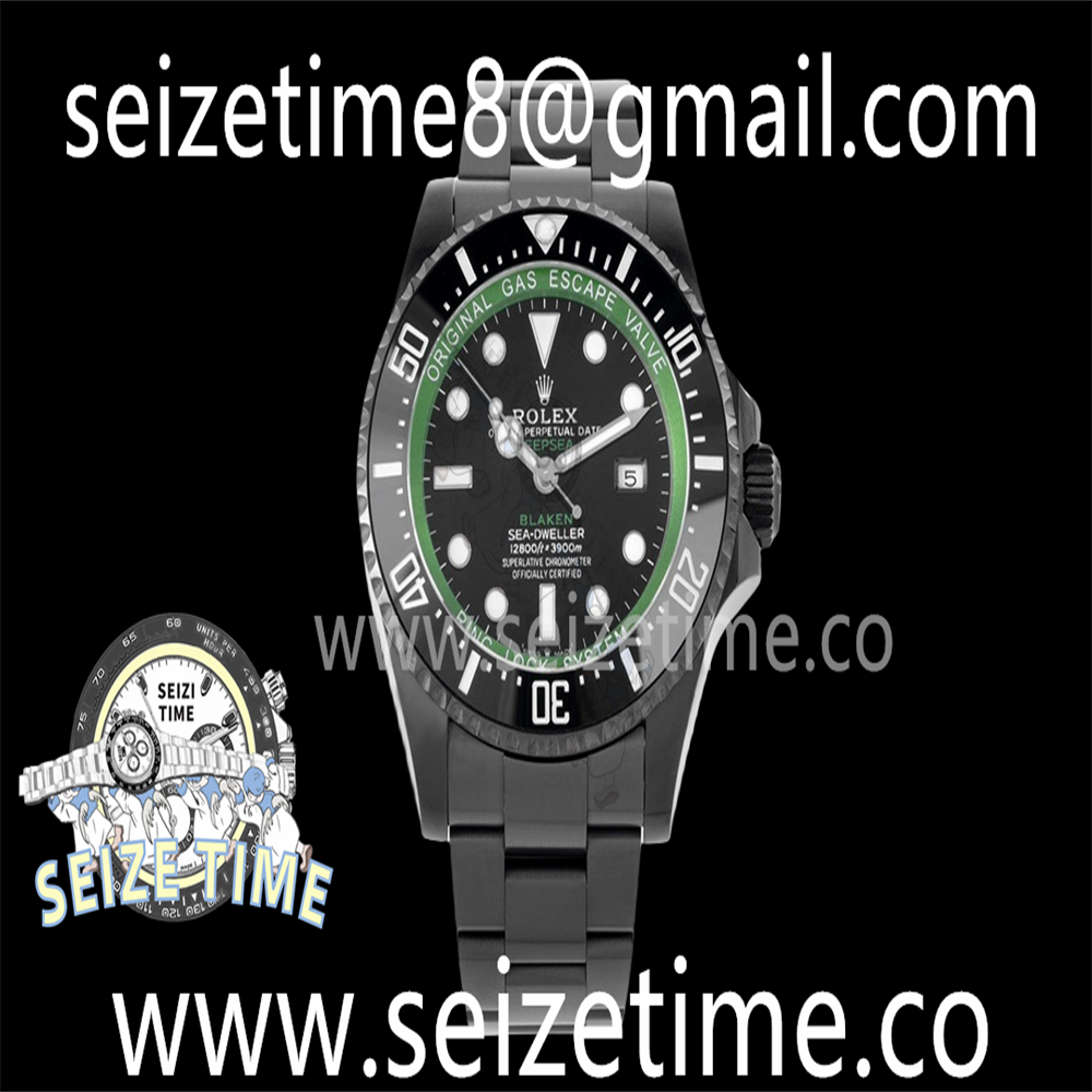 Blaken Deepsea Green 116660 PVD All Black Best Edition Black Dial on PVD Bracelet A2824