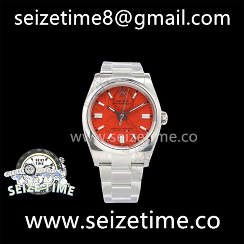 Oyster Perpetual 36mm 126000 SS EWF Best Edition Red Dial on SS Oyster Bracelet A3230