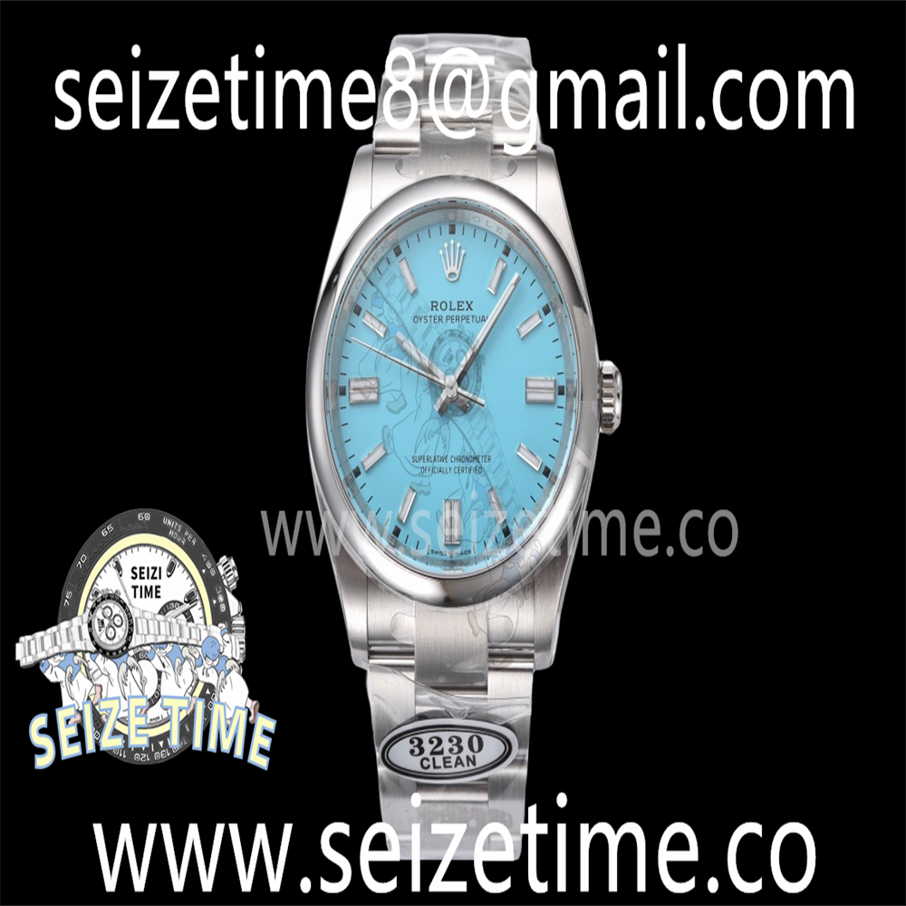 Oyster Perpetual 36mm 126000 904L SS Clean 1:1 Best Edition Tiffany Blue Dial Sticks on SS Oyster Bracelet VR3230