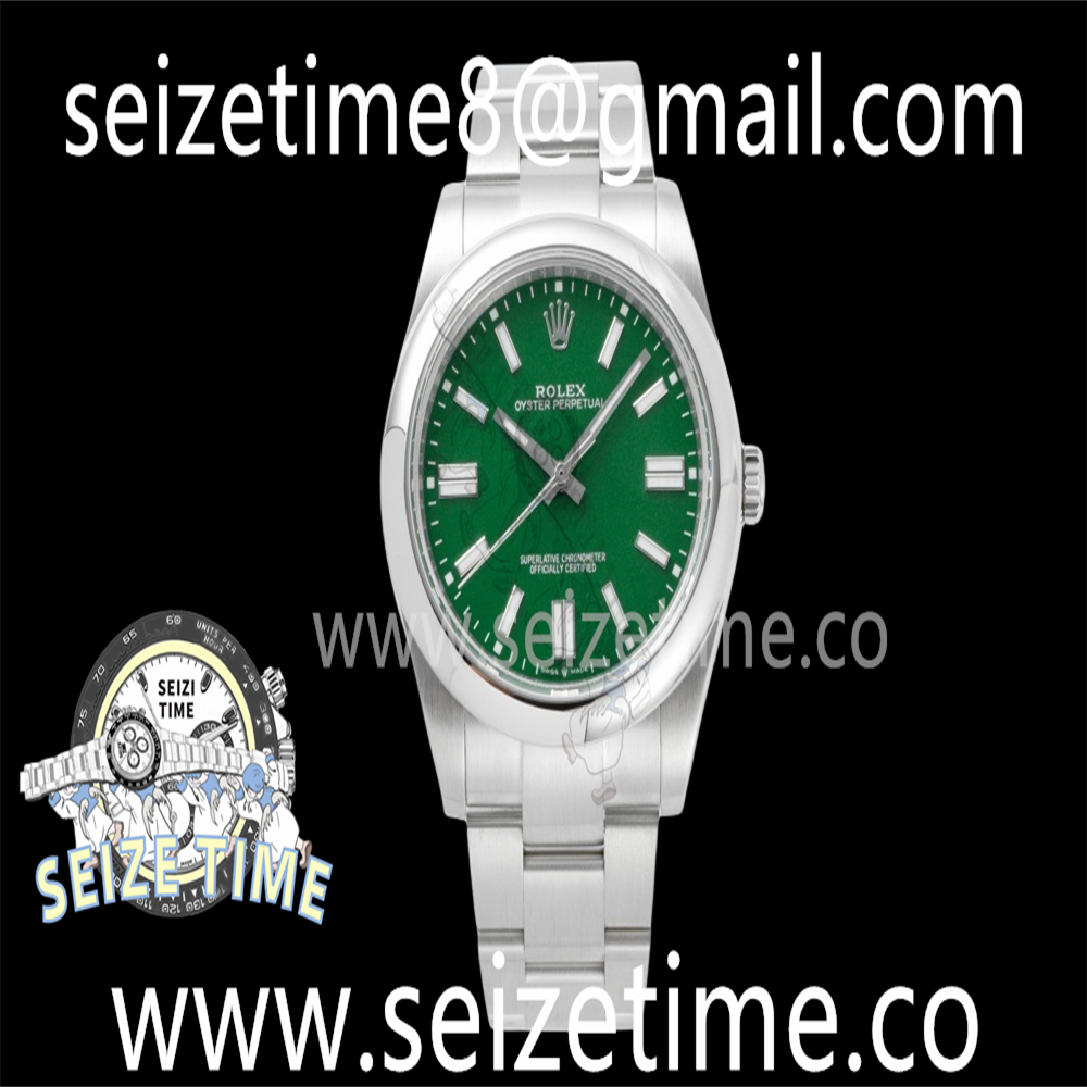 Oyster Perpetual 124300 41mm VSF 1:1 Best Edition 904L Steel Green Dial VS3235