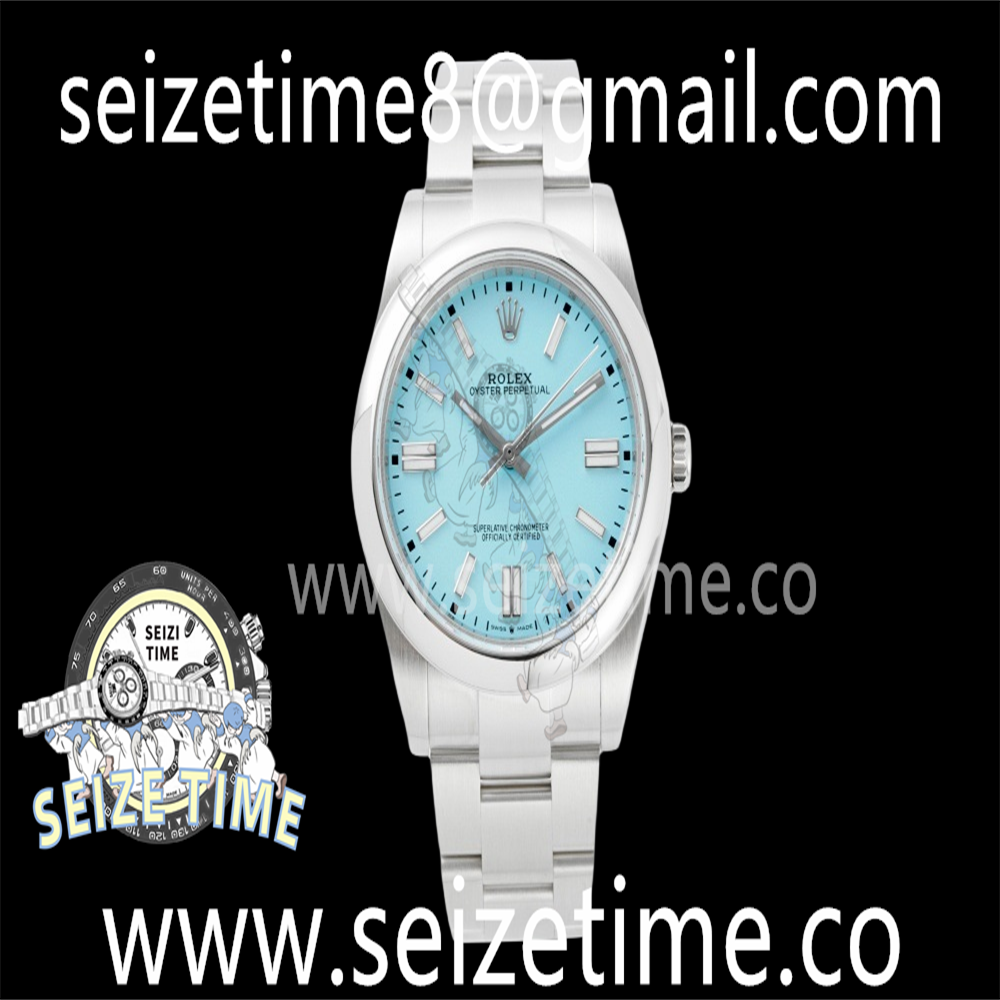 Oyster Perpetual 124300 41mm VSF 1:1 Best Edition 904L Steel Tiffany Blue Dial VS3235