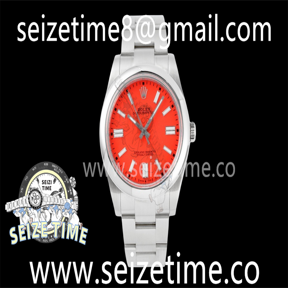 Oyster Perpetual 41mm 124300 GSF 1:1 Best Edition 904L Steel Red Dial on SS Bracelet A2824