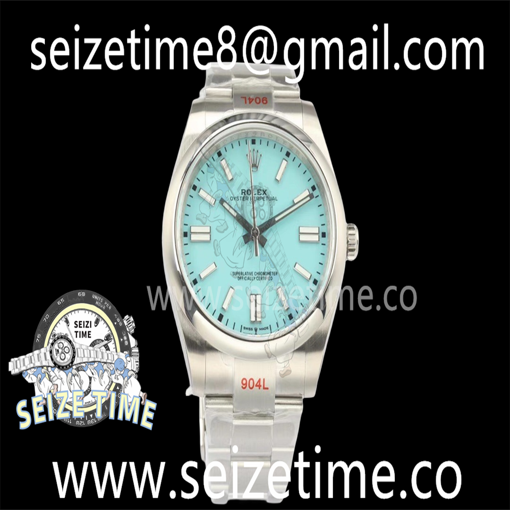 Oyster Perpetual 41mm 124300 EWF Best Edition Tiffany Blue Dial on SS Bracelet A3230