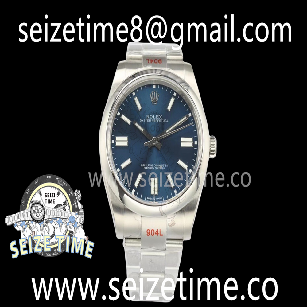 Oyster Perpetual 41mm 124300 EWF Best Edition Deep Blue Dial on SS Bracelet A3230