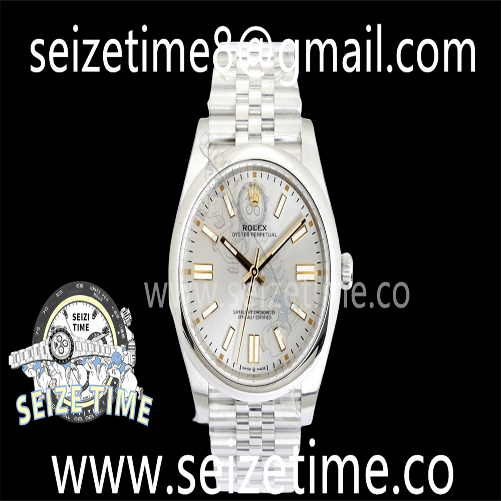 Oyster Perpetual 41mm 124300 EWF Best Edition Silver Dial on SS Jubilee Bracelet A3230