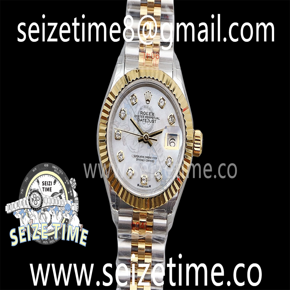 Datejust 28mm 904L YG/SS TWSF White MOP Dial on YG/SS Jubilee Bracelet
