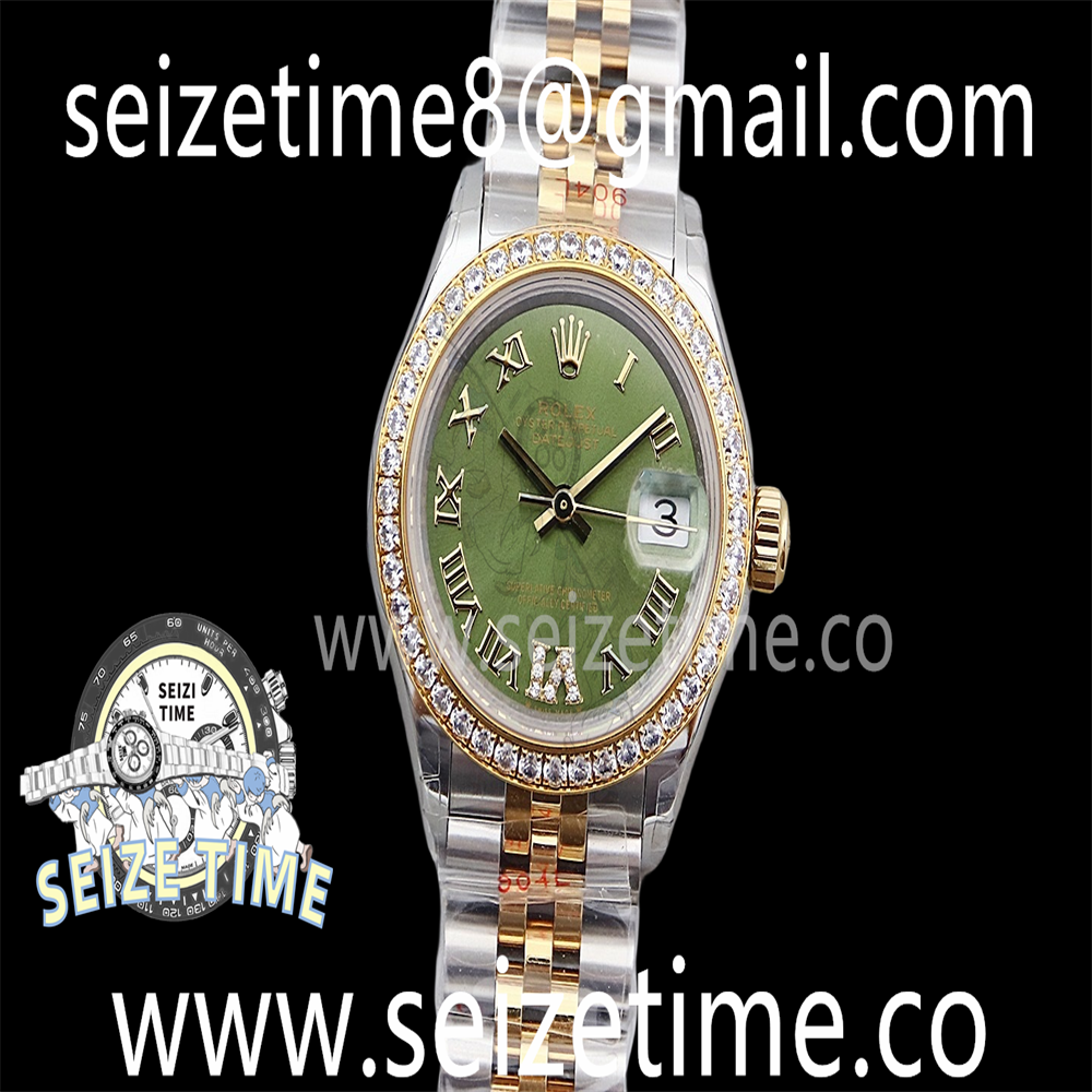 Datejust 28mm 904L YG/SS TWSF White Dial Diamonds Bezel on YG/SS Jubilee Bracelet