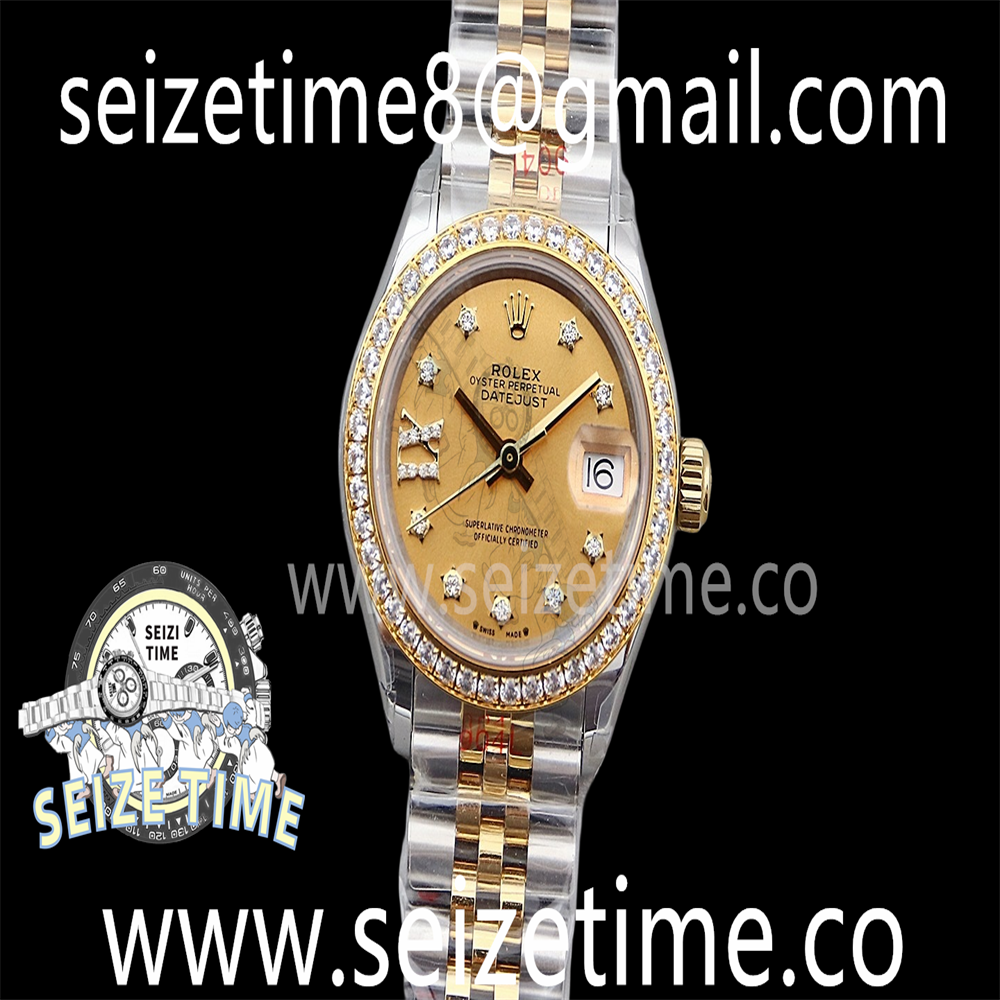 Datejust 28mm 904L YG/SS TWSF Yellow Dial Diamonds Bezel on YG/SS Jubilee Bracelet