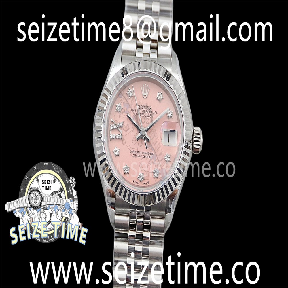 Datejust 28mm 904L SS TWSF Pink Dial on SS Jubilee Bracelet