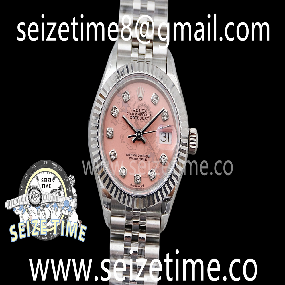 Datejust 28mm 904L SS TWSF Pink Dial on SS Jubilee Bracelet