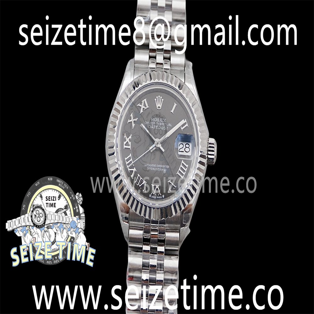 Datejust 28mm 904L SS TWSF Grey Dial on SS Jubilee Bracelet