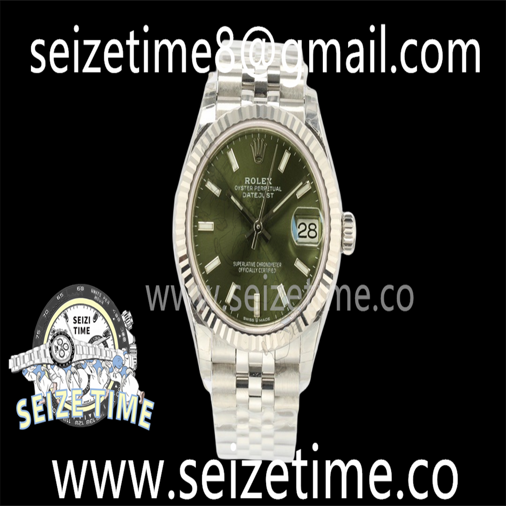Datejust 31mm SS EWF Best Edition Green Dial on SS Jubilee Bracelet A2268