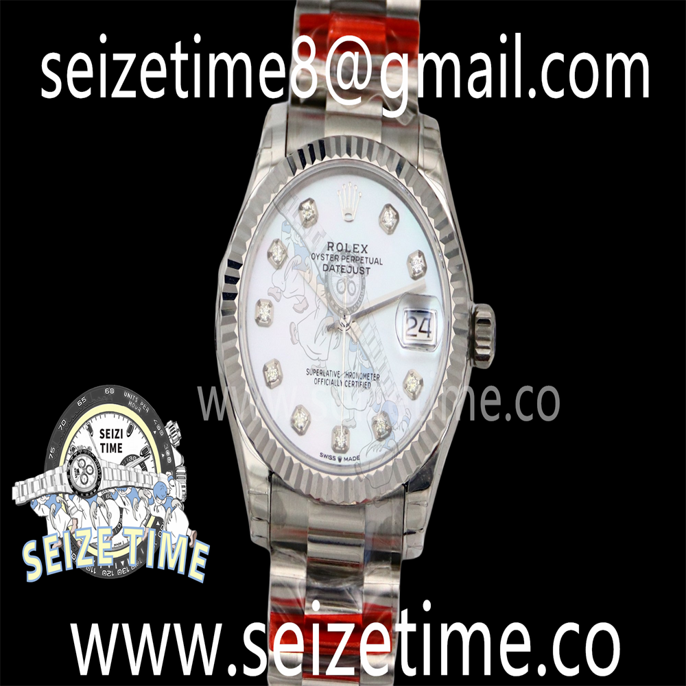 Datejust 31mm SS TWF Best Edition White MOP Dial on SS Oyster Bracelet A2826