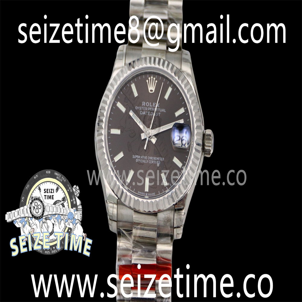 Datejust 31mm SS TWF Best Edition Grey Dial on SS Oyster Bracelet A2826