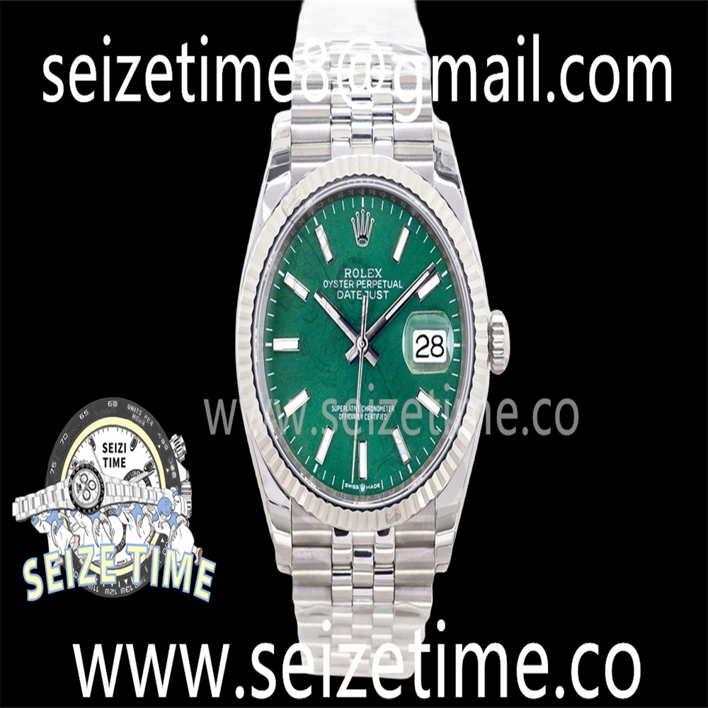 Datejust 36MM 126234 SS EWF 1:1 Best Edition Green Dial on SS Jubilee Bracelet A3235