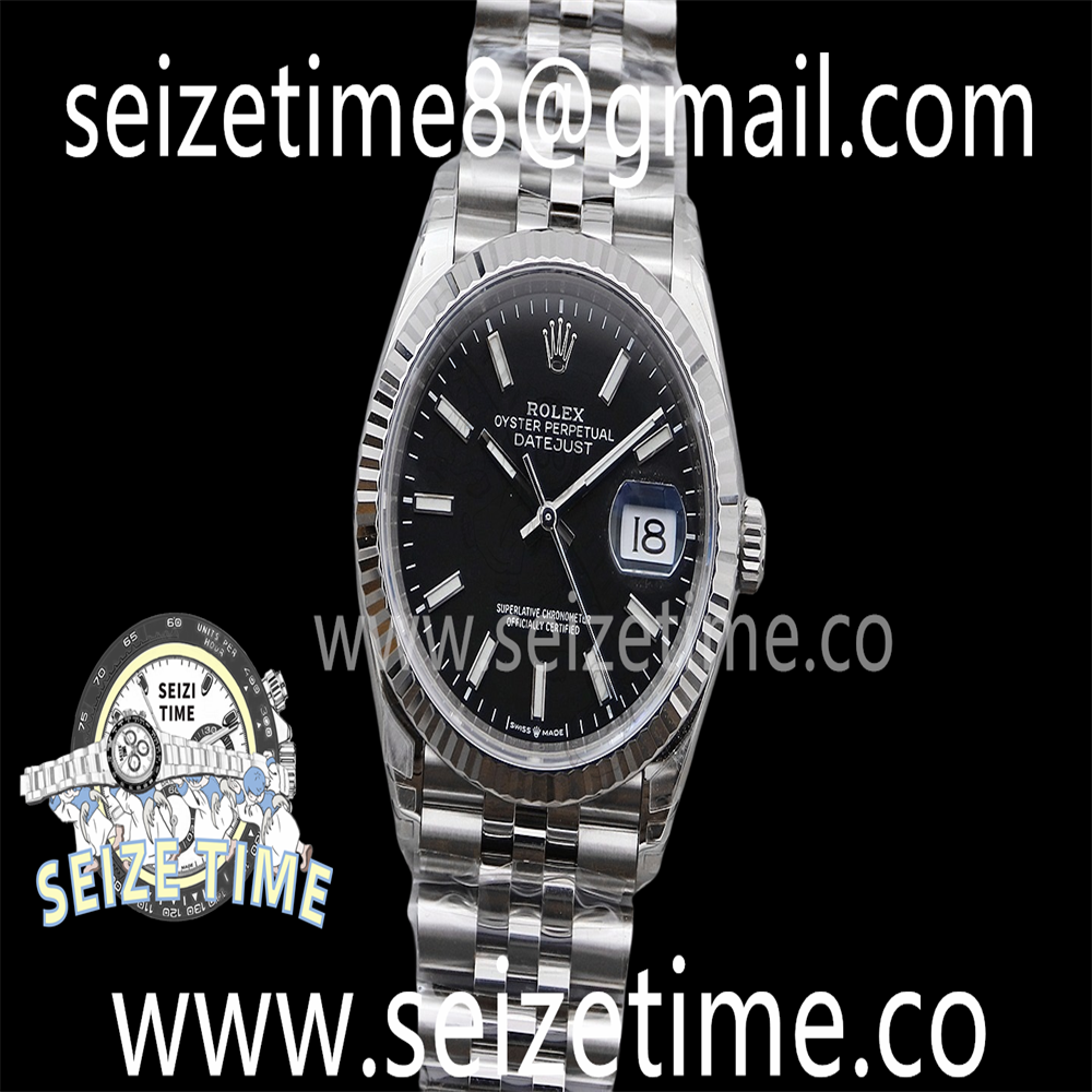 DateJust 36 SS 126234 VSF 1:1 Best Edition 904L Steel Black Stick Dial on Jubilee Bracelet VS3235