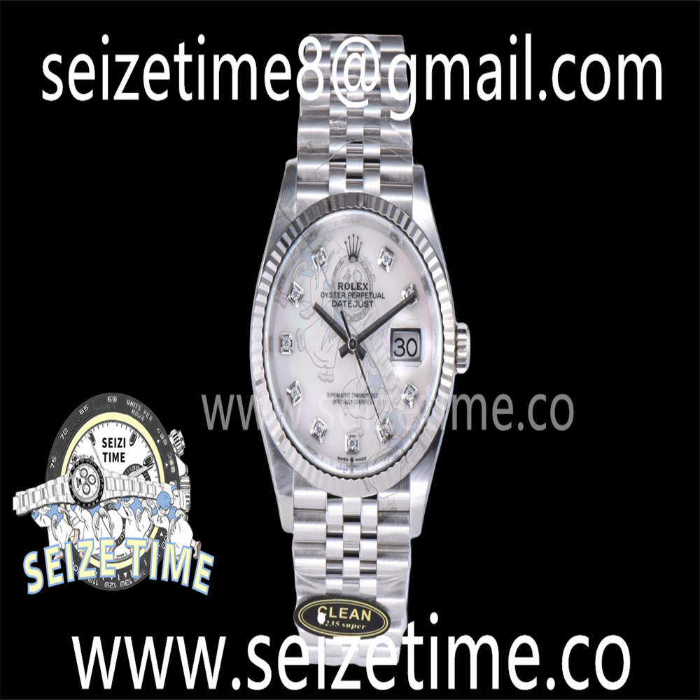 DateJust 36 126234 Clean 1:1 Best Edition 904L Steel White MOP Diamonds Dial on Jubilee Bracelet VR3235