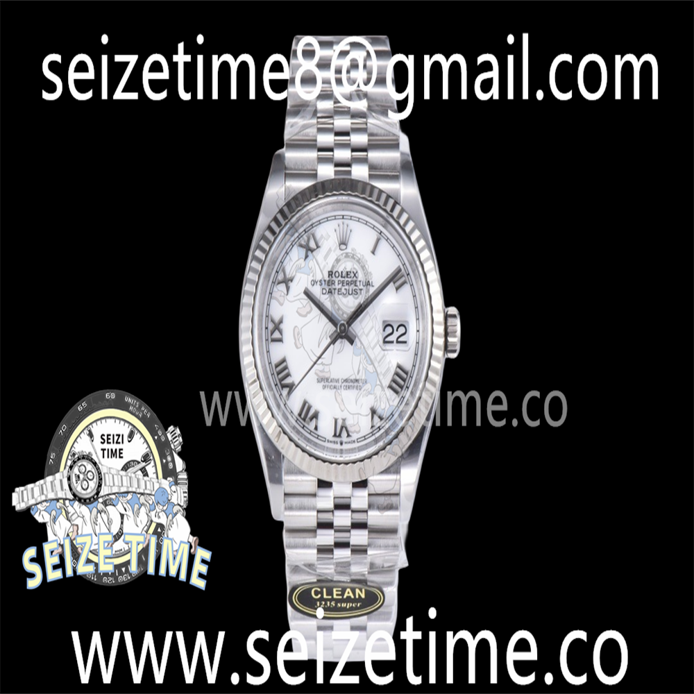 DateJust 36 126234 Clean 1:1 Best Edition 904L Steel White Roman Dial on Jubilee Bracelet VR3235