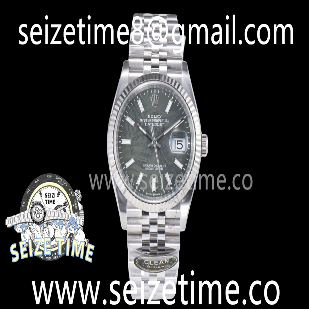 DateJust 36 126234 Clean 1:1 Best Edition 904L Steel Green Leaf Dial on Jubilee Bracelet VR3235