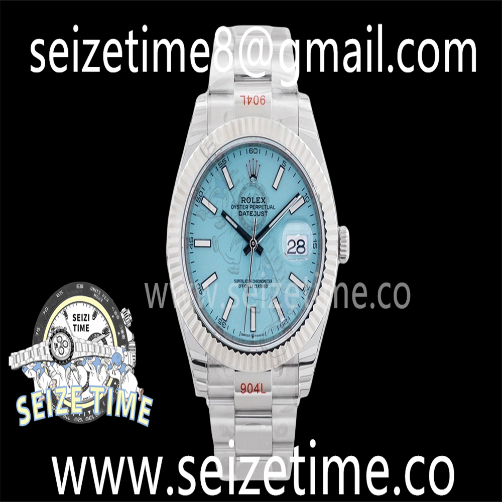 Datejust 41mm 126334 SS EWF Best Edition Tiffany Blue Dial on SS Oyster Bracelet A3235