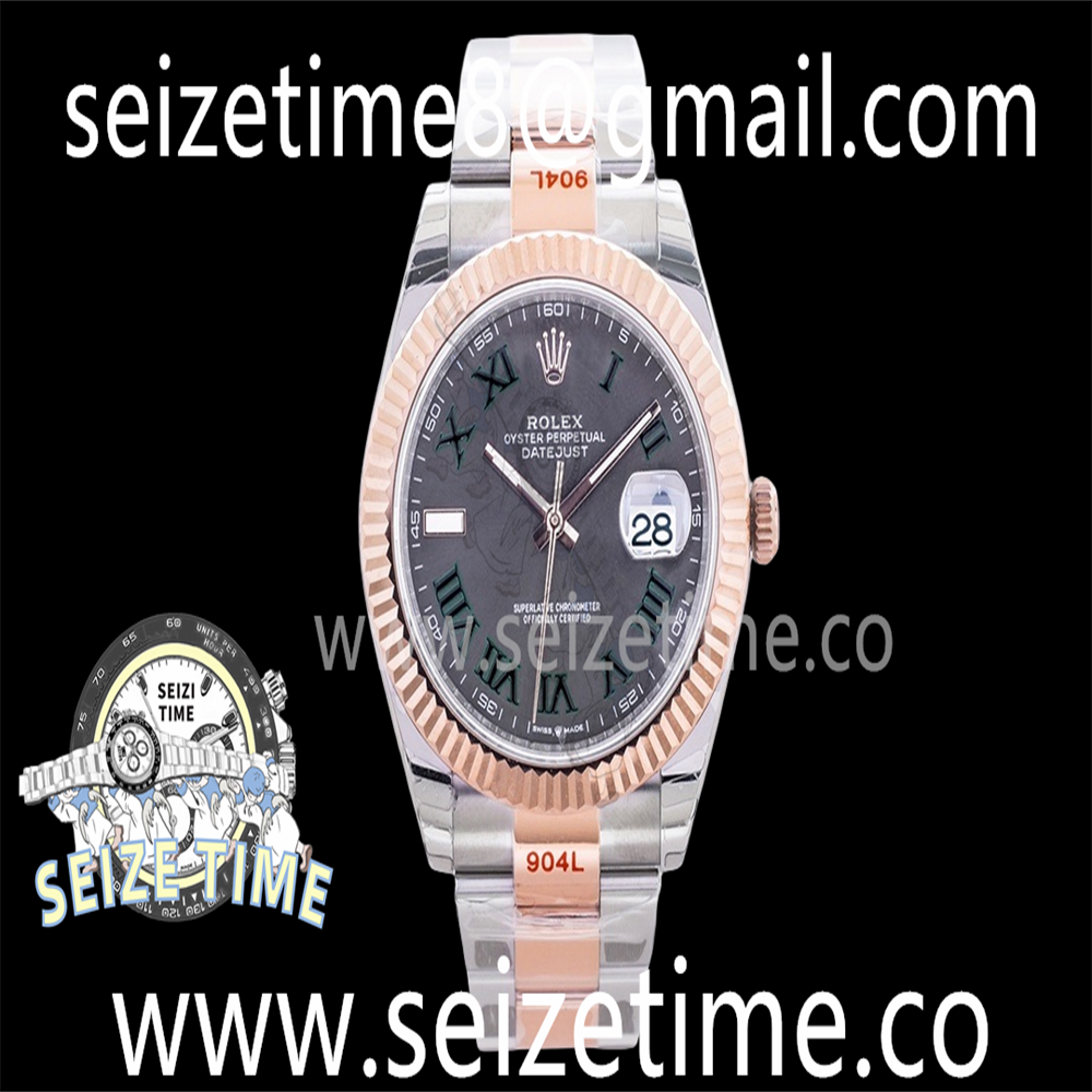 Datejust 41mm 126331 SS/RG EWF Best Edition Grey Dial on SS/RG Oyster Bracelet A3235