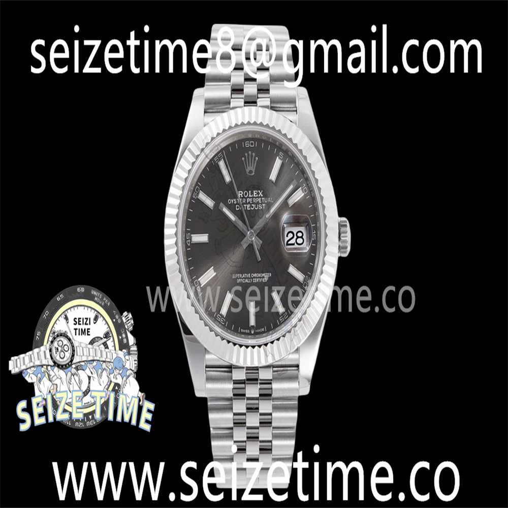Datejust 41mm 126334 SS EWF Best Edition Grey Dial on SS Jubilee Bracelet A3235