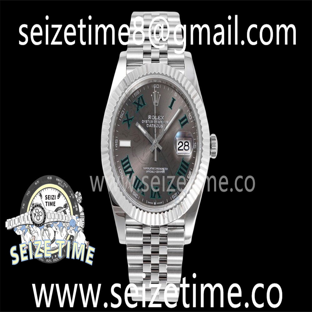 DateJust 41 126334 ZF 1:1 Best Edition 904L Steel Gray Dial Roman Marker on Jubilee Bracelet A2824
